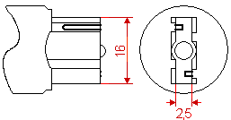 W2,5 x 16d